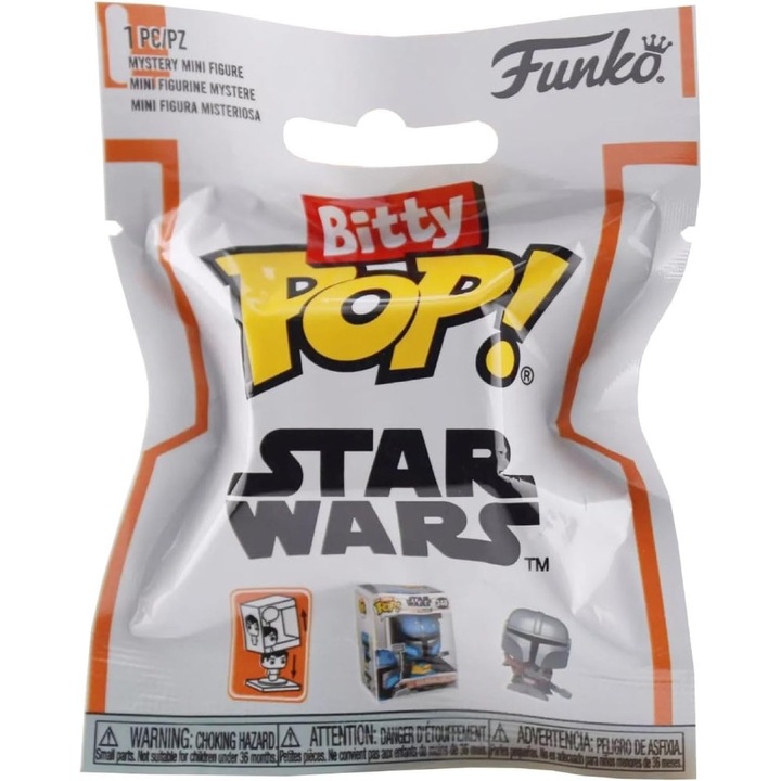 Фигурка Funko Bitty Pop, Singles, Mandalorian, 2, 3 cm, Многоцветен