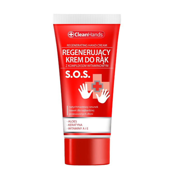 Crema regeneranta de maini, Clean Hands, 30 ml