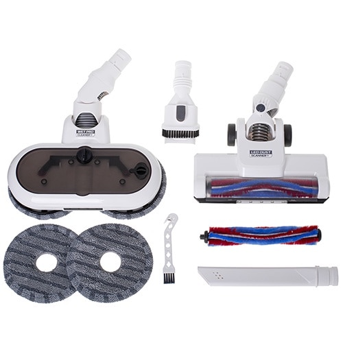 Aspirator vertical 2in1 ADLER pentru curatarea pe uscat si umed a pardoselilor dure, 190W, LED, 105,5x23,7x21,4cm