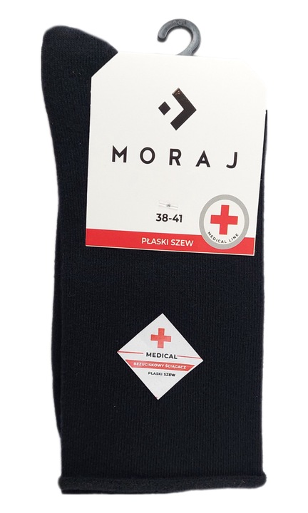 Hosszú pamut zokni, kék, fekete