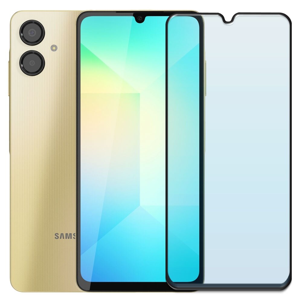 Folie din sticla securizata pentru Samsung Galaxy A06, HAMSTERBOX Glass Shield, Protectie completa ecran, Full face, Aplicare rapida, Case Friendly, Transparenta