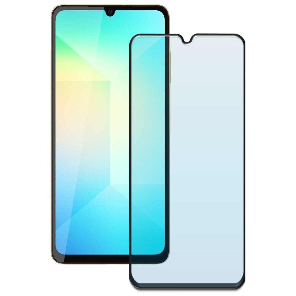 Folie din sticla securizata pentru Samsung Galaxy A06, HAMSTERBOX Glass Shield, Protectie completa ecran, Full face, Aplicare rapida, Case Friendly, Transparenta