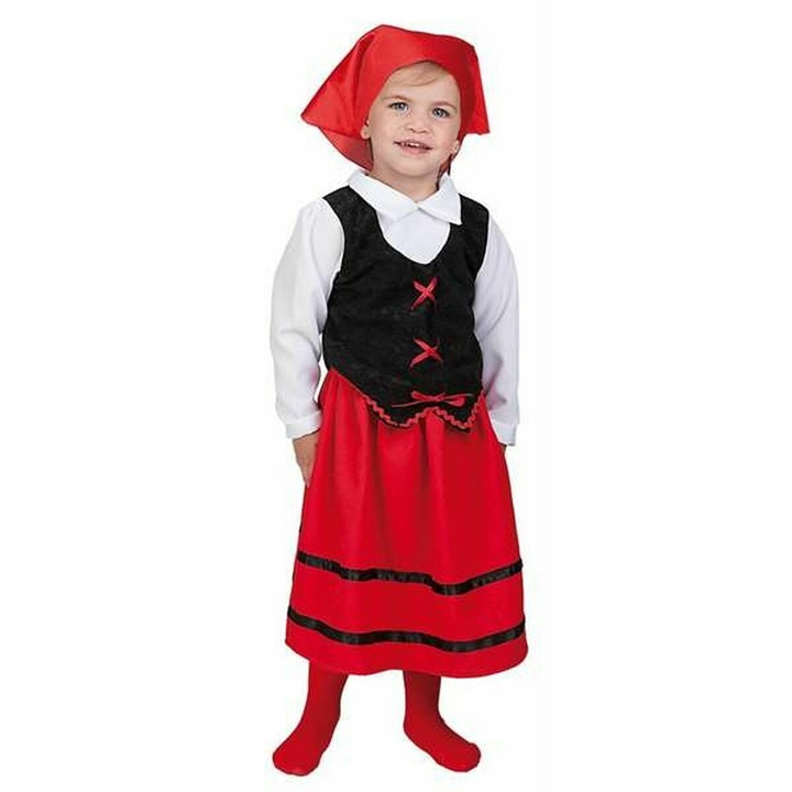 Costum Deghizare pentru Copii Pastorita, BigBuy Carnival, 6-12 luni, set cu esarfa, camasa, rochie