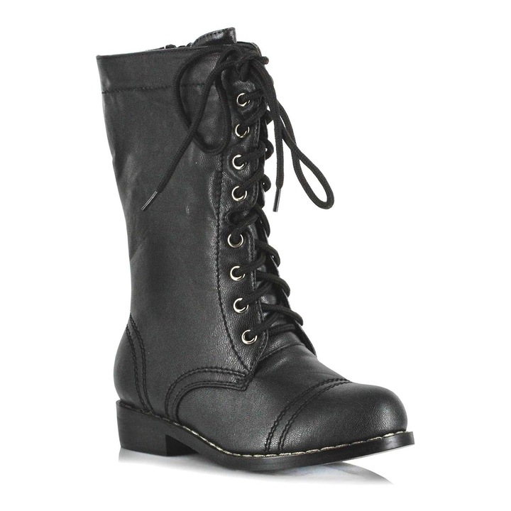 Детски черни бойни ботуши Ellie Shoes, размер X-Large, 1 инч