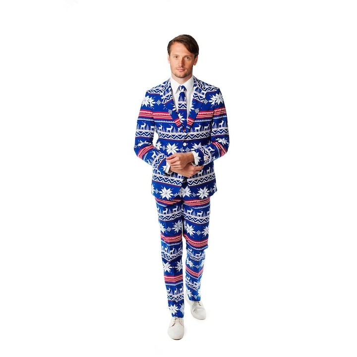 Коледен мъжки костюм OppoSuits модел Rudolph 42г