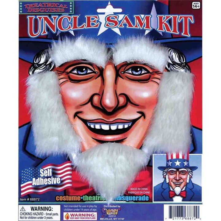 Sam bácsi bajusz- és szakállszett, Forum Novelties, egy méret