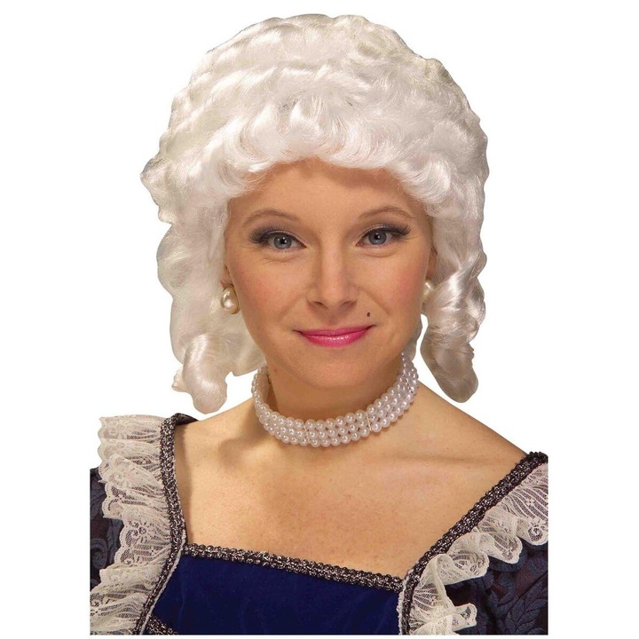 Gyarmati stílusú paróka, Forum Novelties, egy méret, fehér