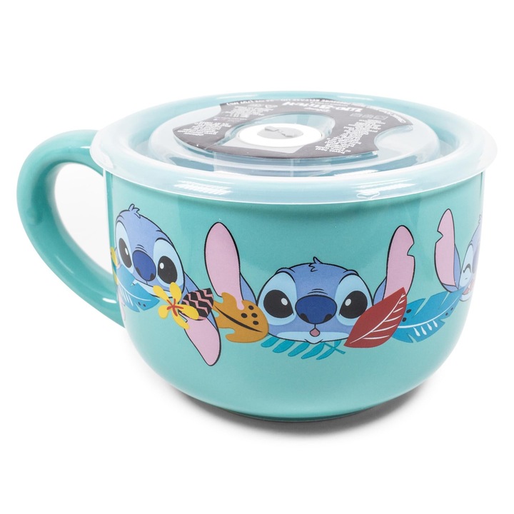 Kerámia levesbögre, Disney Lilo & Stitch Aloha, Multicolor, 709 ml