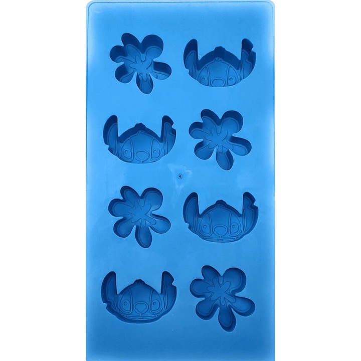 Disney Lilo & Stitch szilikon jégtálca, 8 kocka, Silver Buffalo