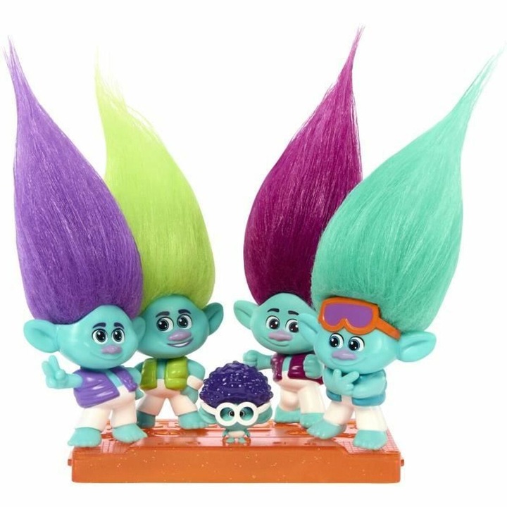 Фигурка Mattel Trolls, комплект от 3 части, многоцветни, за деца над 3 години