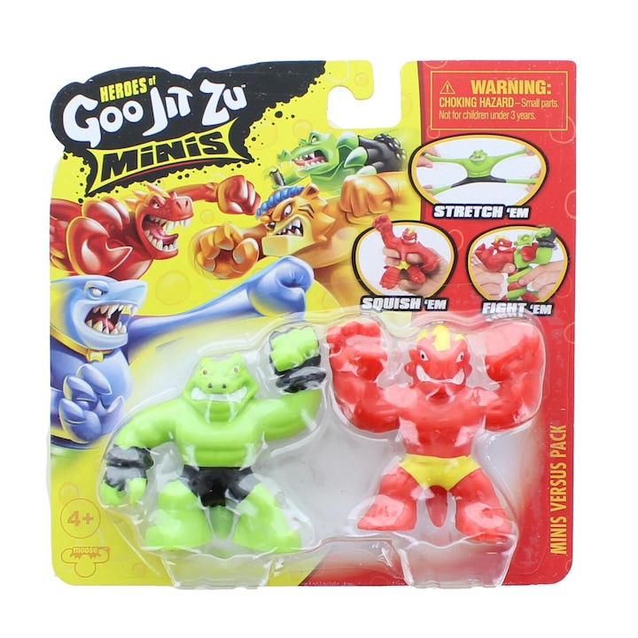 Moose Toys, Heroes of Goo, Jit Zu Minis, фигурки Blazagon vs Rockjaw