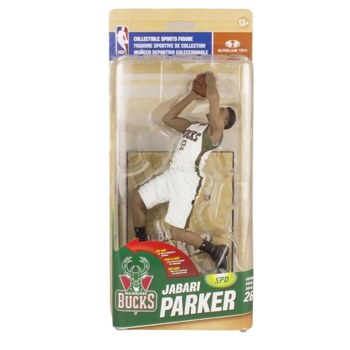 McFarlane NBA Series 26 Jabari Parker, Milwaukee Bucks Figure, 13+