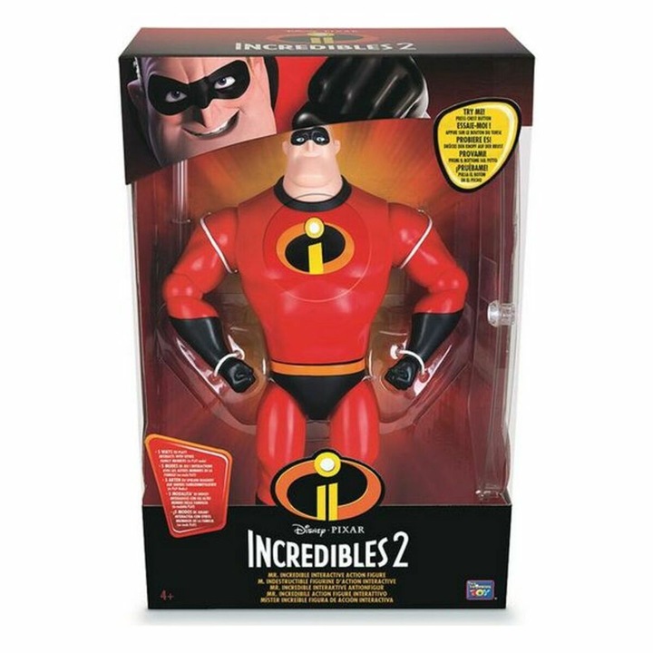 Mr Incredible figurák, Bizak, 34 cm, 2 db-os készlet, többszínű