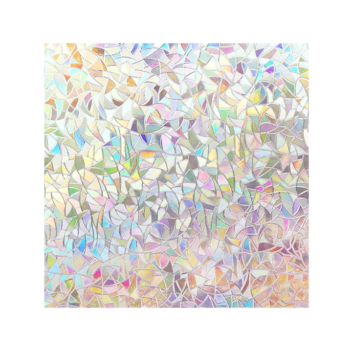 Folie decorativa autoadeziva NetScroll cu efect curcubeu pentru feronerie, protectie UVA si UVB, 200x60cm, RainbowFoil