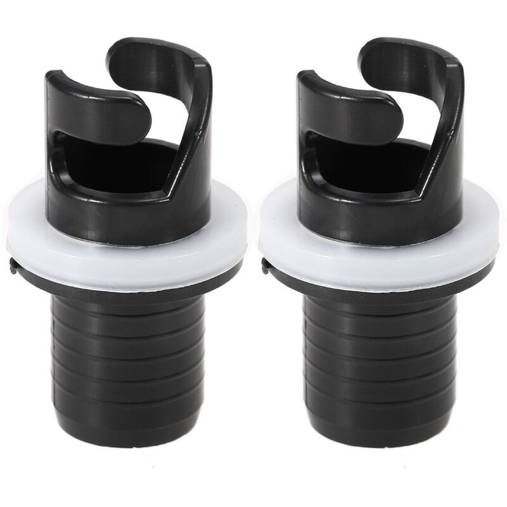 Set 2 adaptoare supape aer pentru barci gonflabile, 30x49mm, nylon