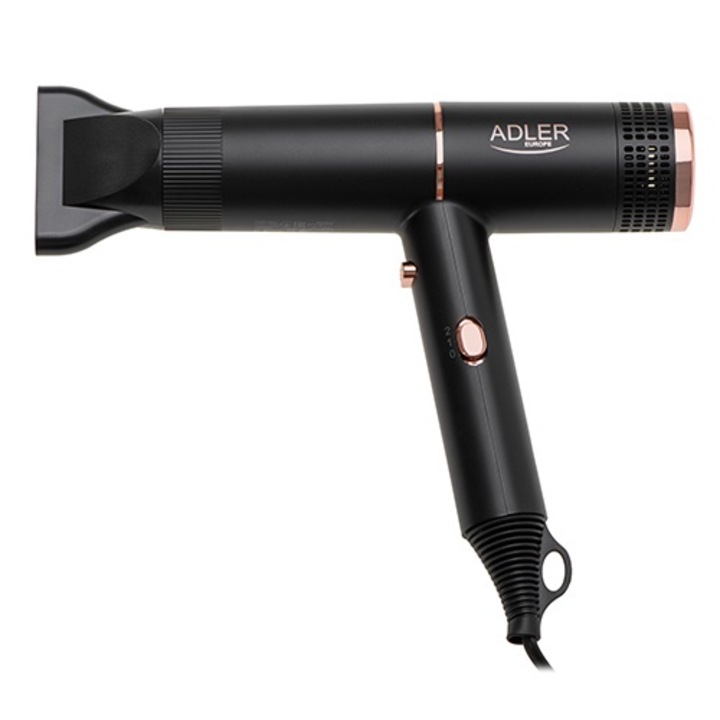 Сешоар ADLER 1200-1400W черен със златисти елементи 180см