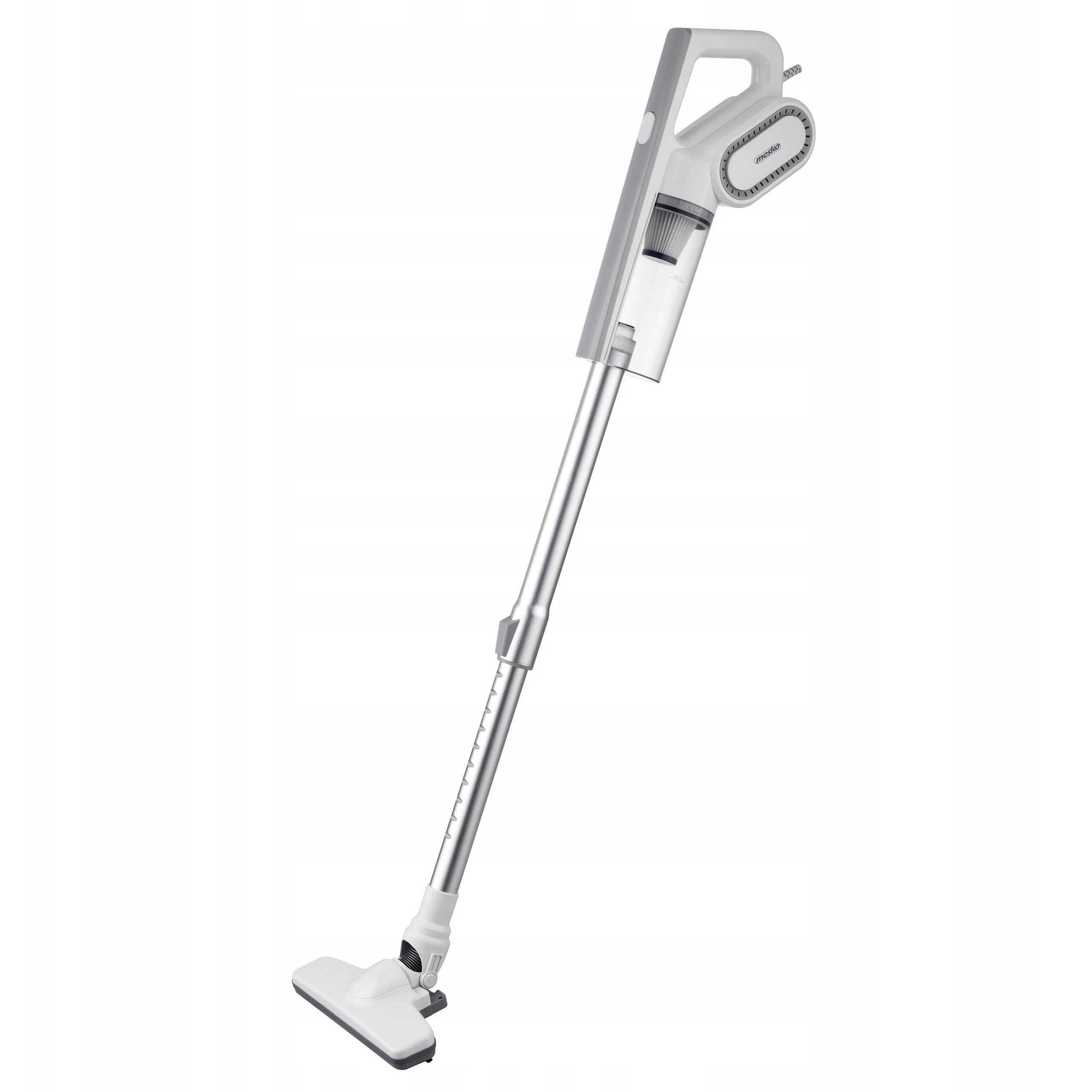 Aspirator vertical 2 in 1, Mesko MS7058, ciclonic, 400 W, 220-240 V, 0.5L, 7 m cablu, Alb