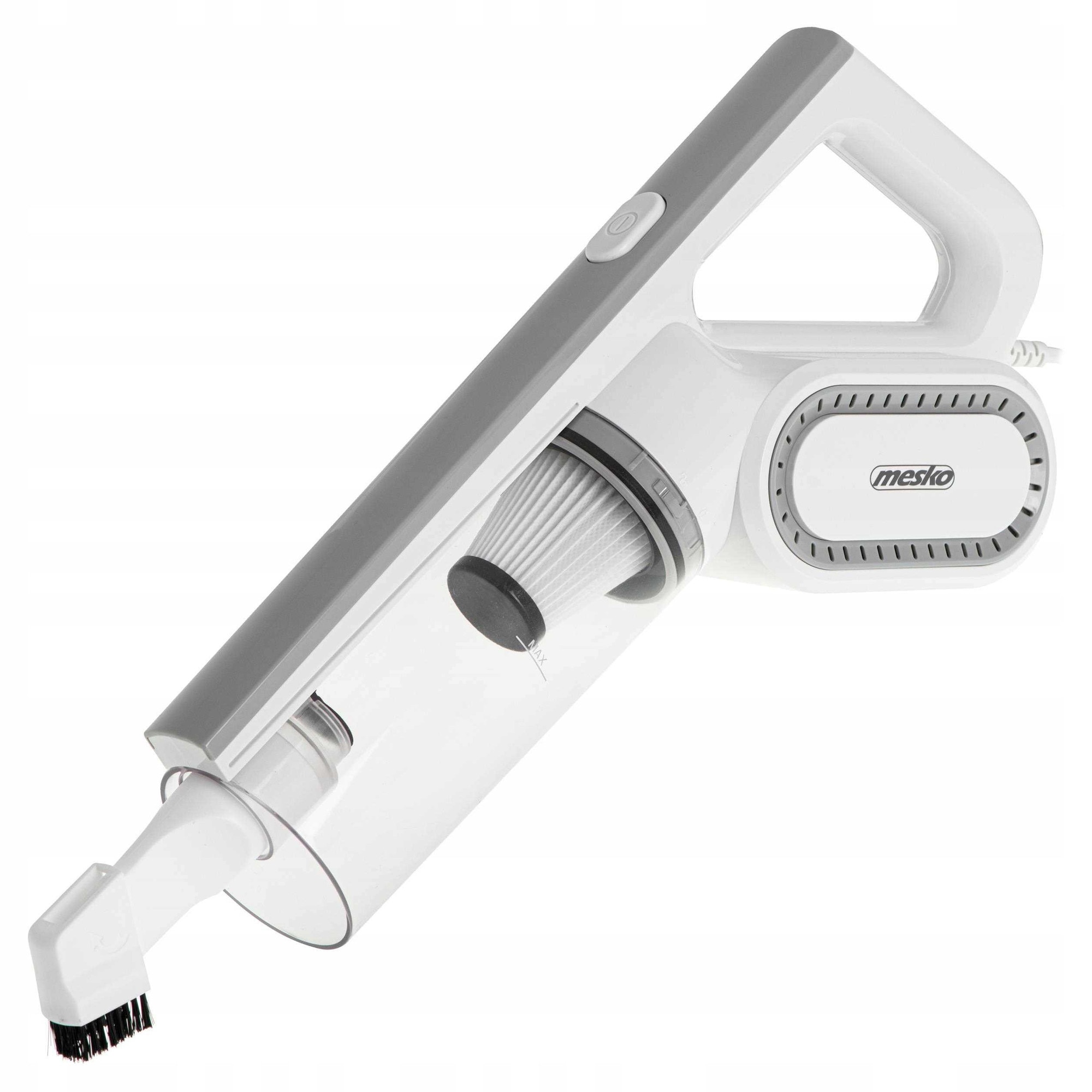 Aspirator vertical 2 in 1, Mesko MS7058, ciclonic, 400 W, 220-240 V, 0.5L, 7 m cablu, Alb