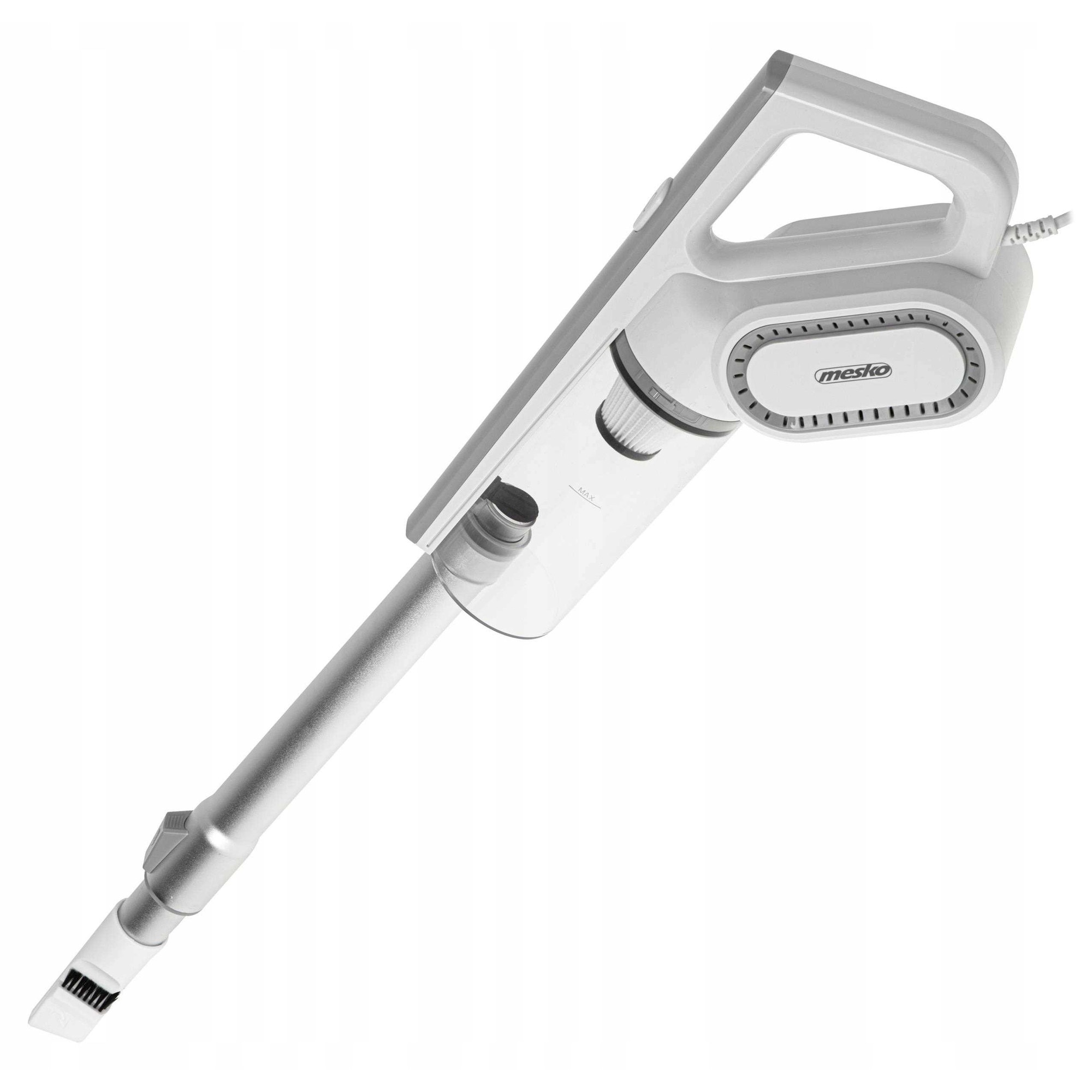 Aspirator vertical 2 in 1, Mesko MS7058, ciclonic, 400 W, 220-240 V, 0.5L, 7 m cablu, Alb