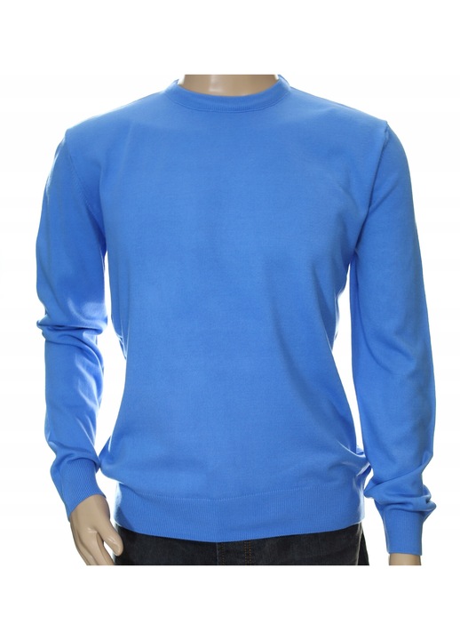 Hosszú ujjú pulóver, kasmír/gyapjú, 5905496311850, kék, L INTL