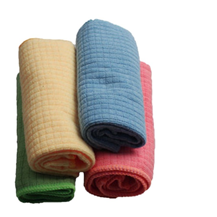 Комплект 4 кухненски кърпи, Longziming, микрофибър, висока абсорбция, 40 х 30 см