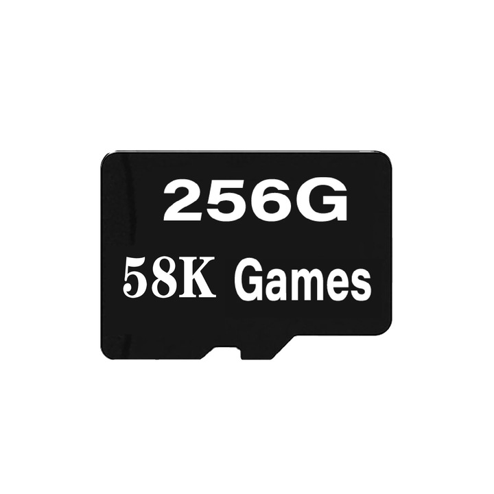 TF kártya R36S-hez, 256G tárhely, 58000 játék