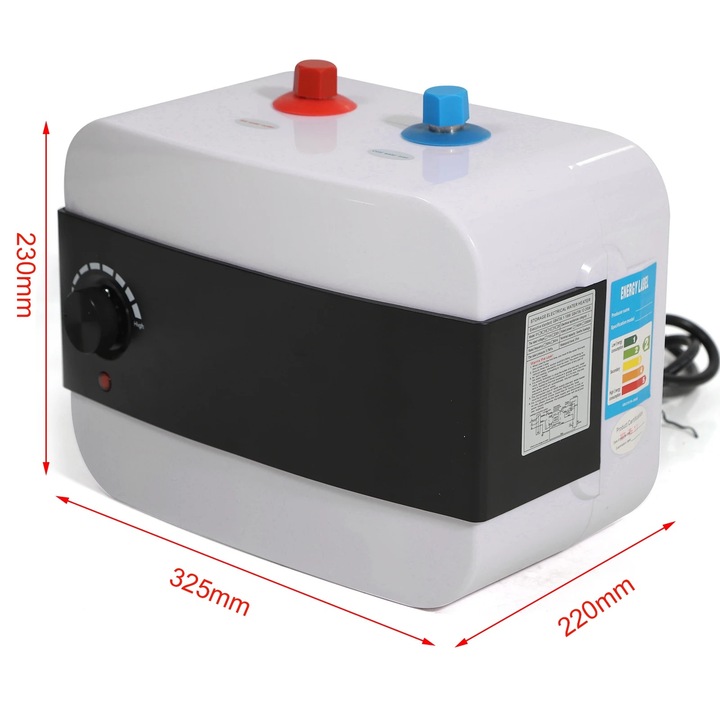 Incalzitor instant de apa electric, 1500W, capacitate 6L, alb