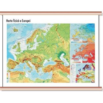 Europa - Harta fizica Cartographia 1:40 000 000 Europa - Harta fizica Cartographia 1:40 000 000