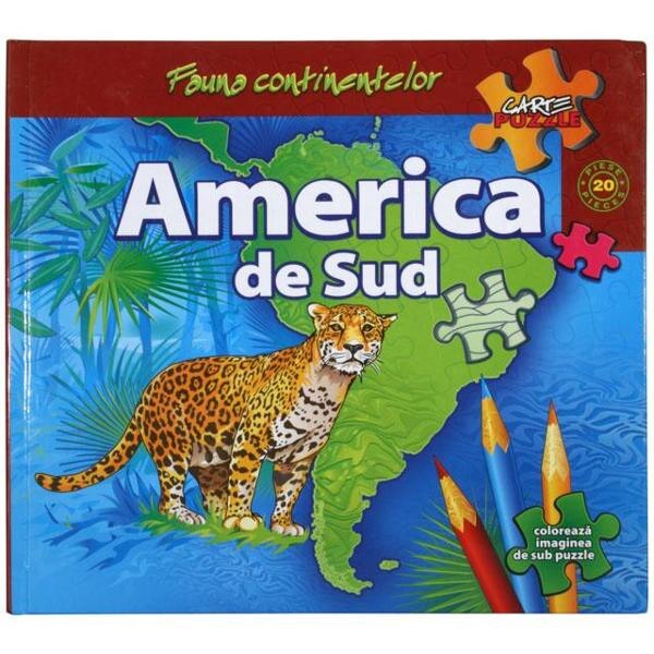 Fauna continentelor America - Carte Puzzle