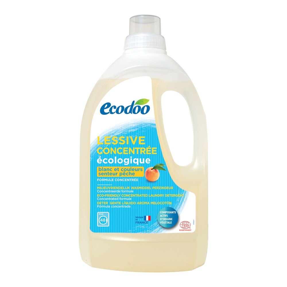 Detergent bio rufe cu parfum de piersici, Ecodoo, 1500ml