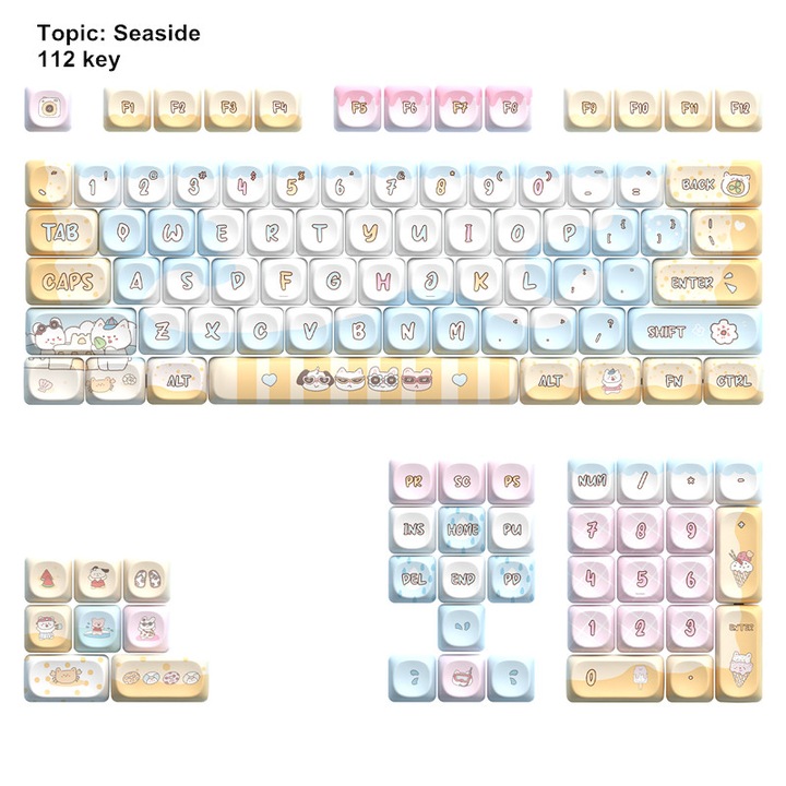 Set 112 taste, stil litoral, multicolor