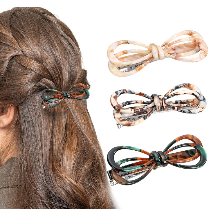 Kacsacsőr hajcsat, masnis hajcsipesz, divatos masnis hajcsat nőknek és lányoknak