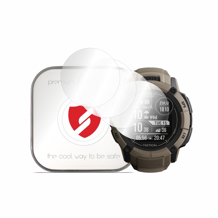 [Pachet 4x] Folie regenerabila premium Garmin Instinct 2X Solar - Smart Protection Classic - Clear