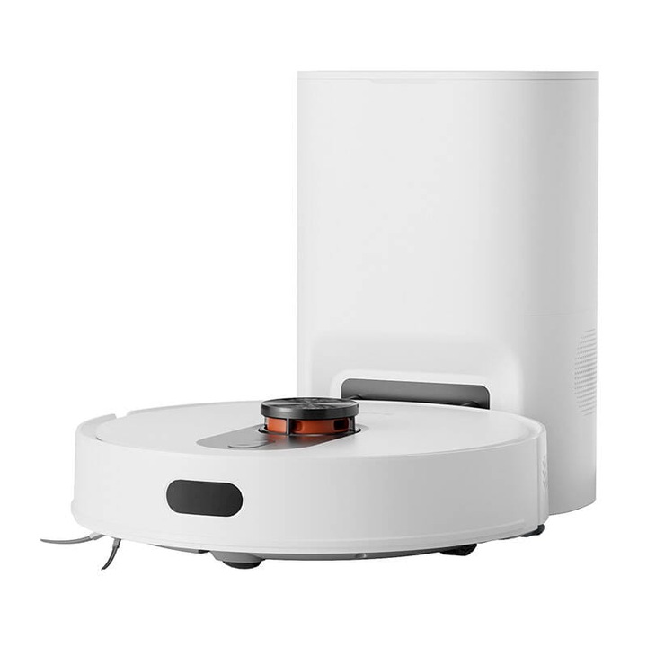 Почистващ робот Roidmi EVE ROOK, 5000 Pa, моп и засмукване, пълен комплект, бял, 330x100mm