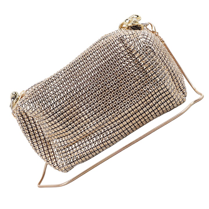 Jormftte PU bőr vízálló válltáska állítható pánttal, láncmintával.