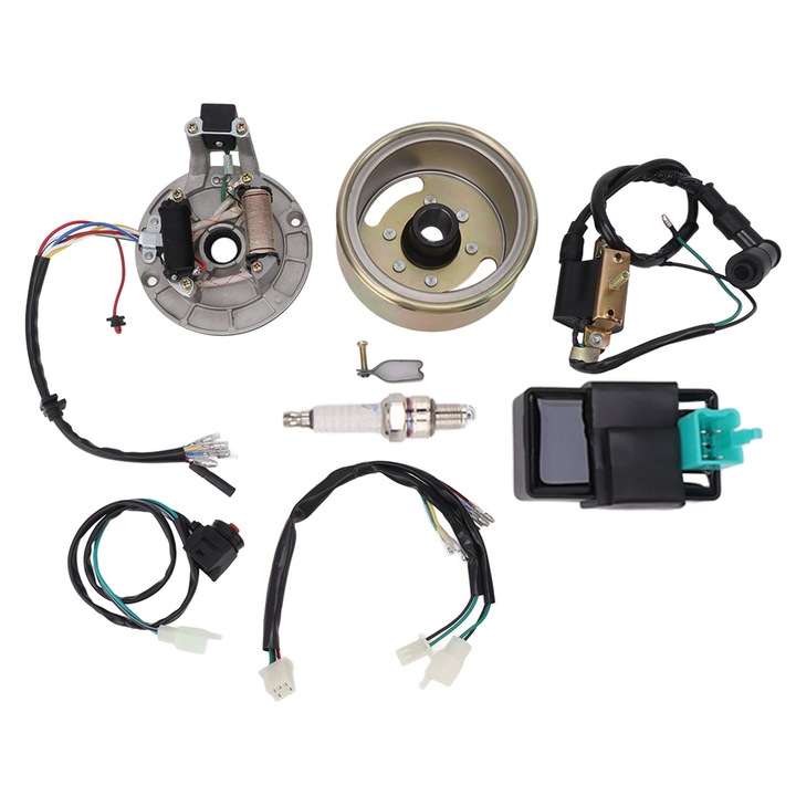 Комплект окабеляване на запалителната бобина Високоефективна CDI подмяна на запалителна бобина за Lifan 110cc 125cc Pit Bike SSR Coolster