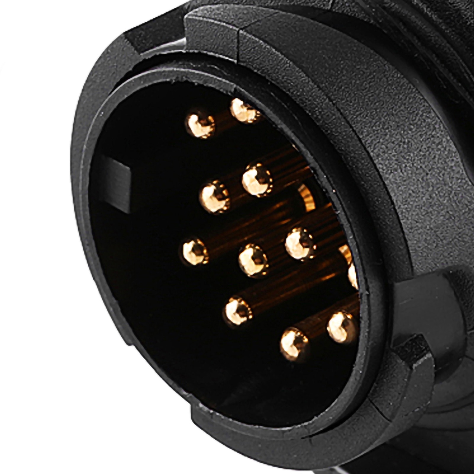 Utánfutó elektromos csatlakozó 13 tűs, Cozevdnt, műanyag, 12V, fekete ...