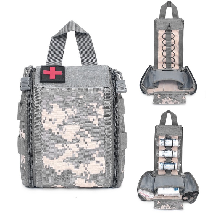 Преносима чанта за спешна медицинска помощ, мини дизайн, 16x7x19.5 см