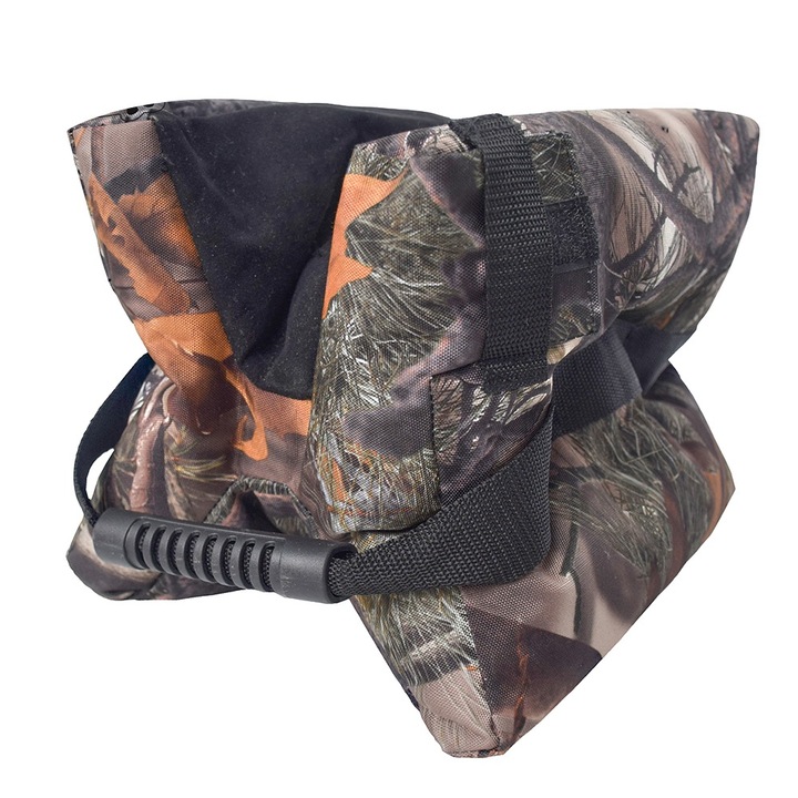 Sac de nisip pentru arma, portabil, Oxford 600D, model camuflaj
