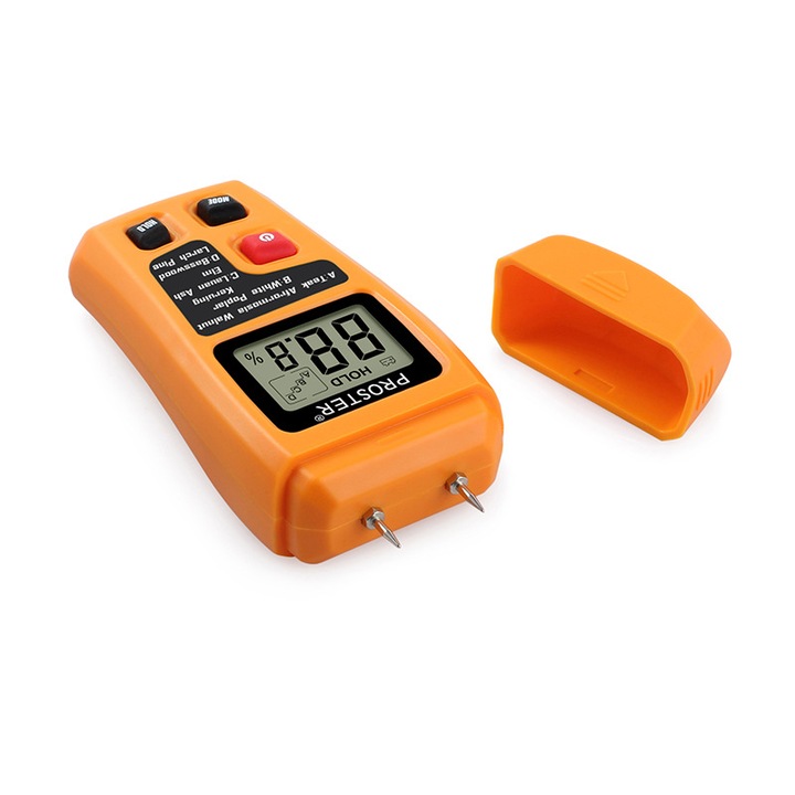 Fa páratartalom mérésére szolgáló eszköz, QttvbTna, 10%-90%RH, 0-40°C, 145x67x32mm