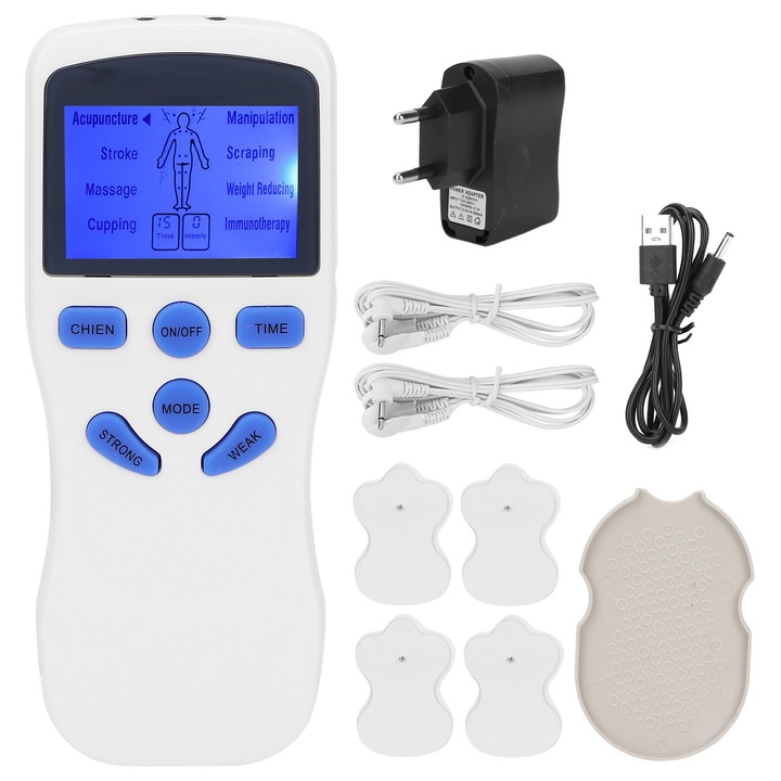 Többfunkciós elektromos izomstimuláló készülék Professzionális akupunktúrás masszázs berendezés EU dugó 100-240V