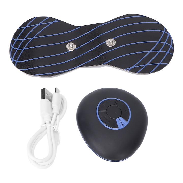 Elektromos nyakmasszázs tapasz, fáradtságcsökkentő, vízálló, USB-n keresztül tölthető, TENS nyaki relaxációs masszázs