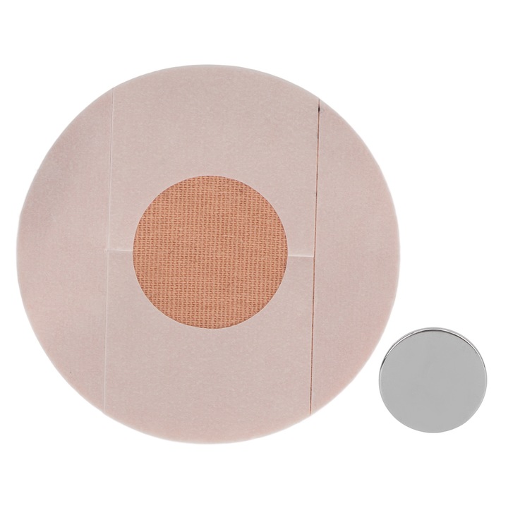 Jormftte akupresszúrás tapasz csomag, kerek forma, anyagcsere javítása, méregtelenítés, fehér színű, 5 darabos szett