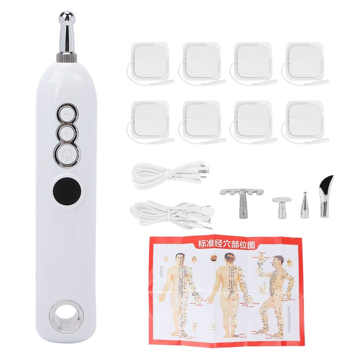 Elektromos akupunktúrás pont masszázspálca Forró borogatás fájdalomcsillapításra Intelligens meridián masszázs
