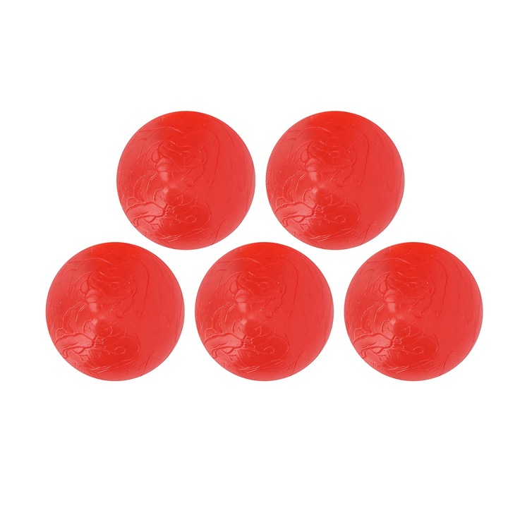 5 darab masszázslabda szett edzéshez, Jormftte, rugalmas szilikon, piros, irodába