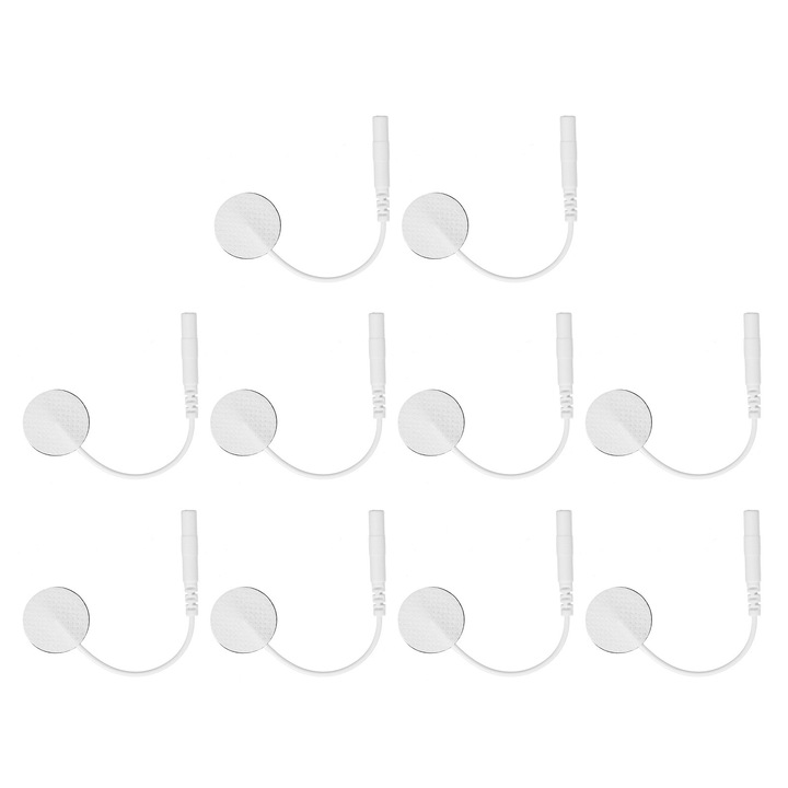 Jormftte elektróda tapasz készlet, 10 db, 2 cm, fizioterápiához, biztonságos használat, erős ragasztó