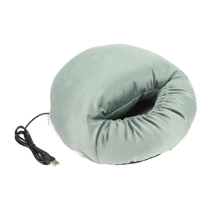 Jormftte elektromos lábmelegítő, nagy nyílású kialakítás, mosható, zöld-fekete