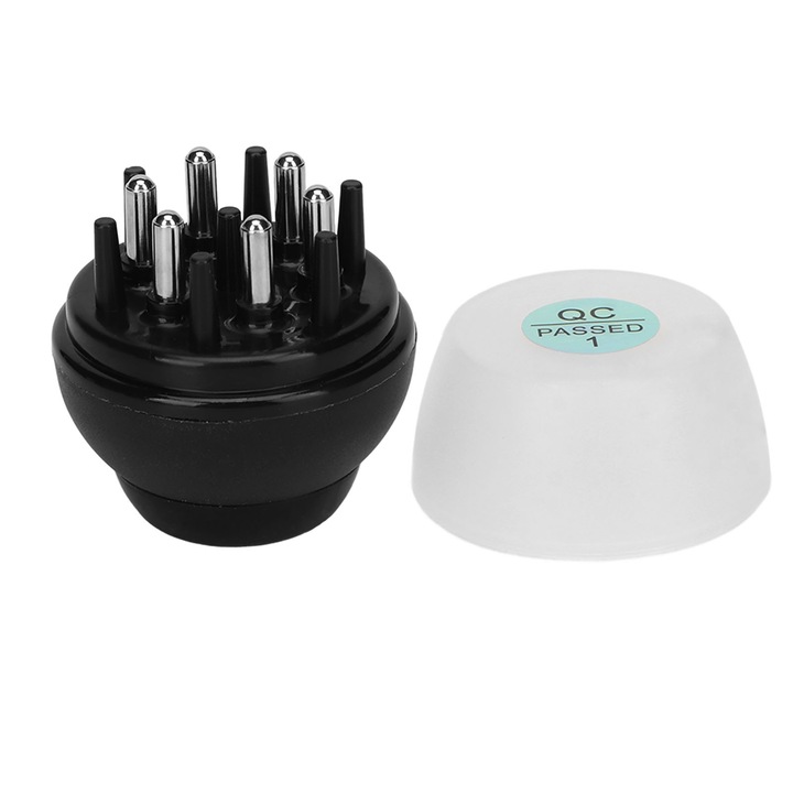 Jormftte fejbőr applikátor fésű, 7 fogú, műanyag, kék, 1ml