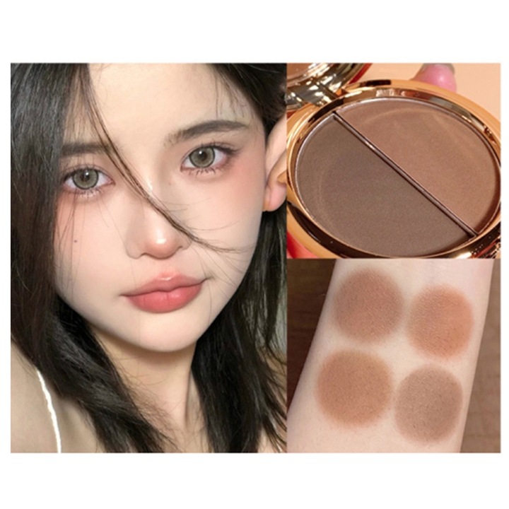 Jormftte szemhéjfesték paletta, 10 árnyalat, földes színek, hordozható, matt hatású