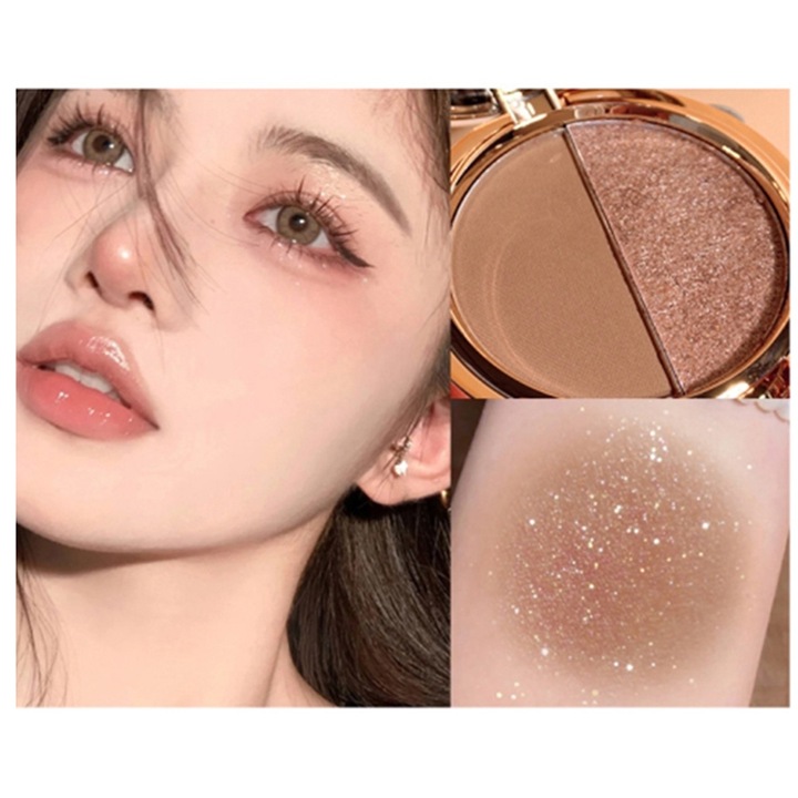 Jormftte szemhéjfesték paletta, földszínek és csillogás, matt hatású, hordozható